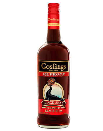 Goslings 151 Proof Black Seal Rum Bottle